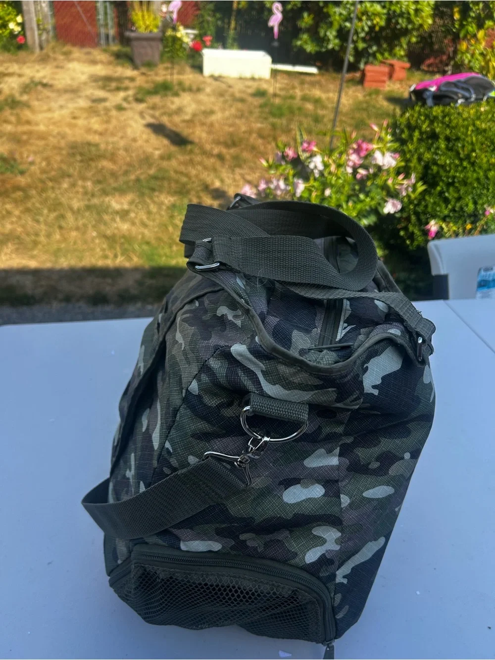 Thirty One All Pro Tote Bag Men's Camouflage with Shoulder Strap Sz 16”X15”X9”